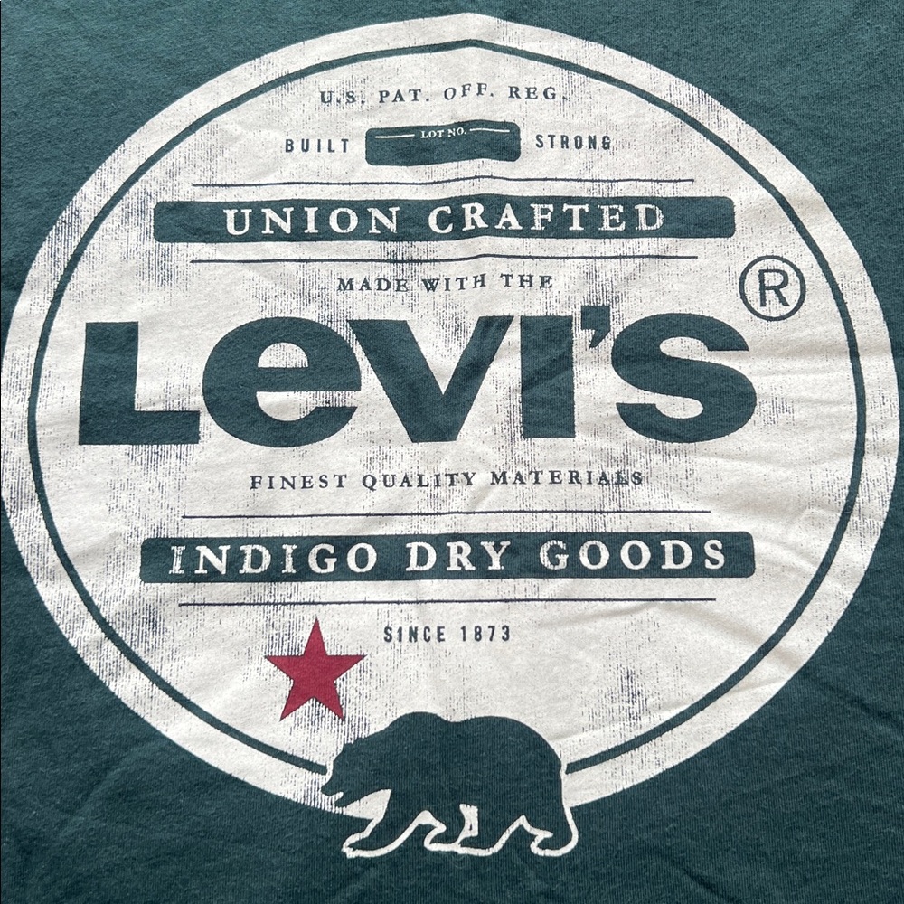Levi's Men's Dark Green Graphic Tee - Picture 5 of 8